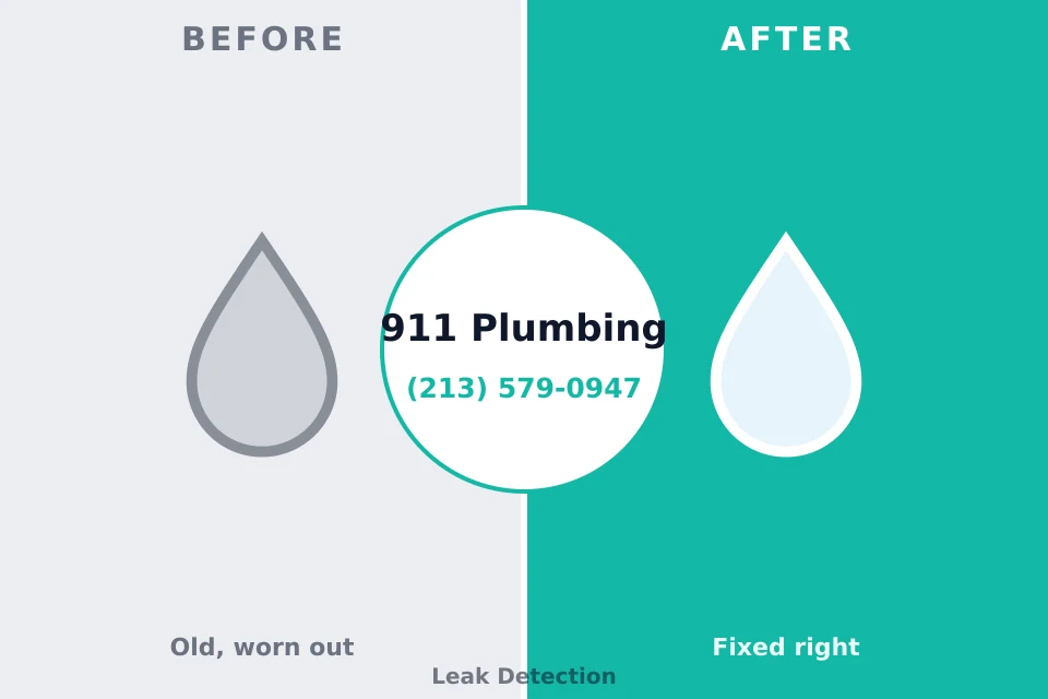 Before and after: plumbing repair North Salt Lake, UT